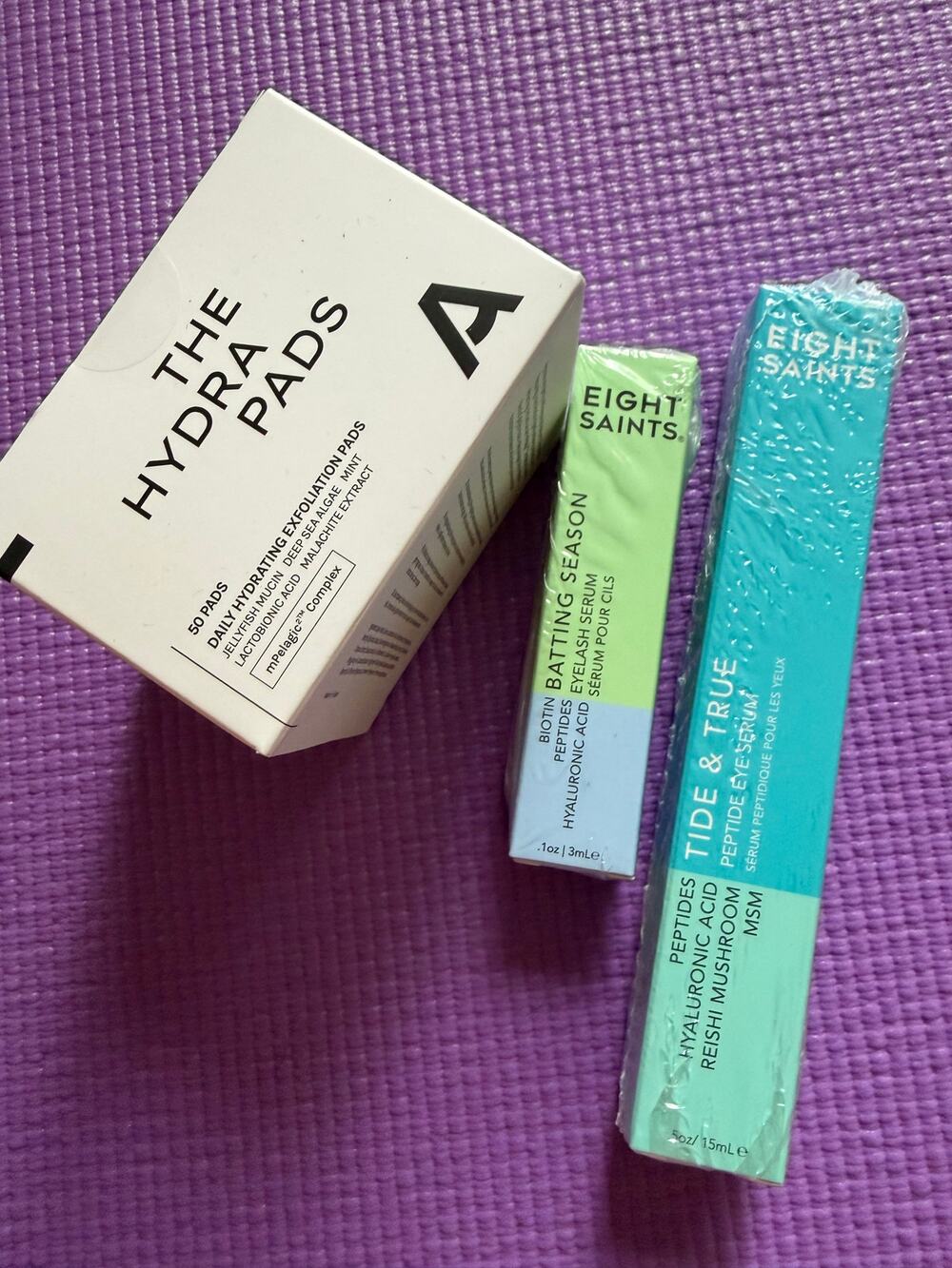 New Eight Saints Eye Lash Serum Tide True Eye Cream The Hydra Pads Skincare Lot